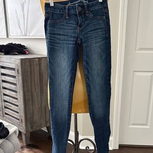 American Eagle Outfitters Kids Dark Blue Jeans